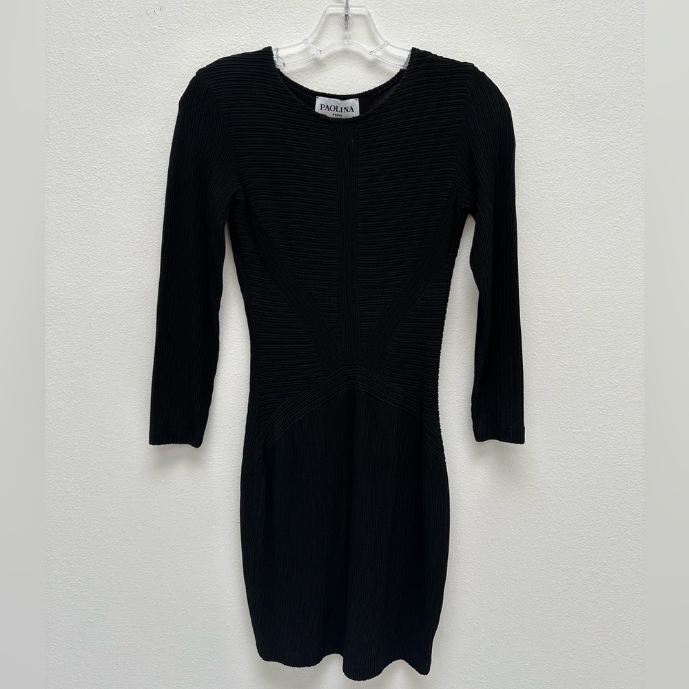 Couture designer vintage bodycon dress